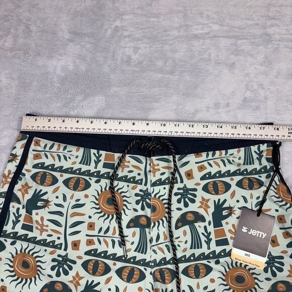 JETTY Atlantic Boardshorts Aqua Men’s Size 36 Swim Trucks Surfing Athletic NWT - Picture 4 of 11
